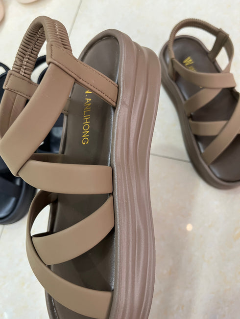 Multiple Straps Flat Sandal